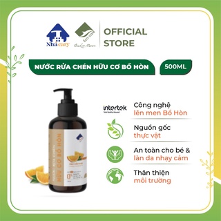 Nước rửa chén 💓FREESHIP💓 hữu cơ ECOCARE 500 ml Cam, nước rửa bát an toàn trẻ nhỏ