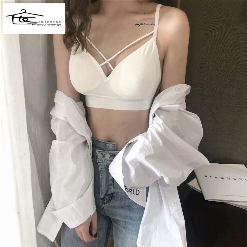 Áo Hai Dây Quấn Ngực Không Gọng Thép Thời Trang Hàn Quốc Gợi Cảm Hàng Mới Cho Nữ Sinh Trung Học