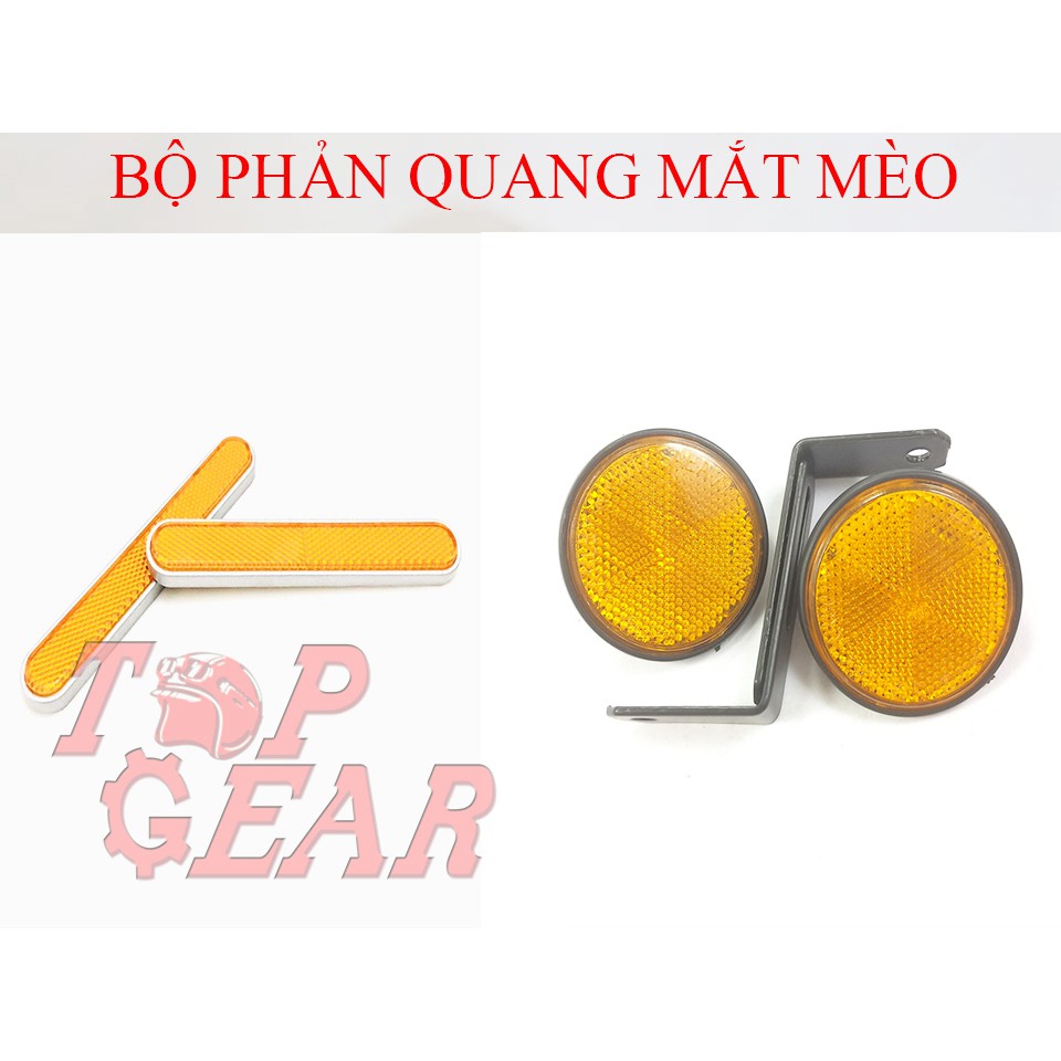 MẮT MÈO PHẢN QUANG - 1 ĐÔI TRÒN + DÀI &lt;TOPGEAR&gt;