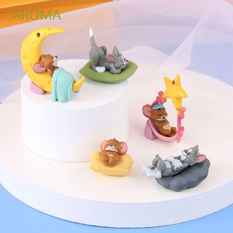 HOT Set 5 Mô Hình Đồ Chơi Nhân Vật Tom & Jerry Dễ Thương