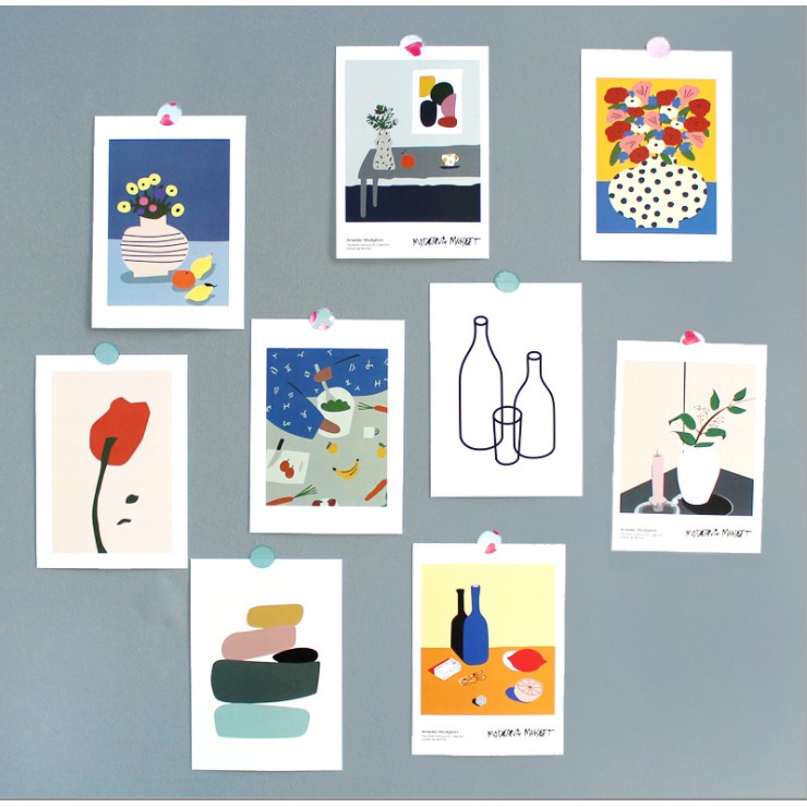 (Tặng sticker) Set Postcard decor tường, ảnh trang trí phòng nghệ thuật trừu tượng | BigBuy360 - bigbuy360.vn