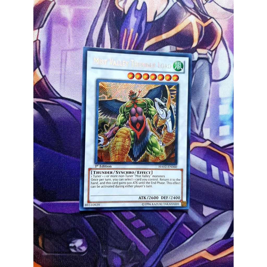 [ ĐỖ LẠC SHOP ] Thẻ Bài Yugioh MONSTER Mist Valley Thunder Lord - HA02-EN060 - Secret Rare