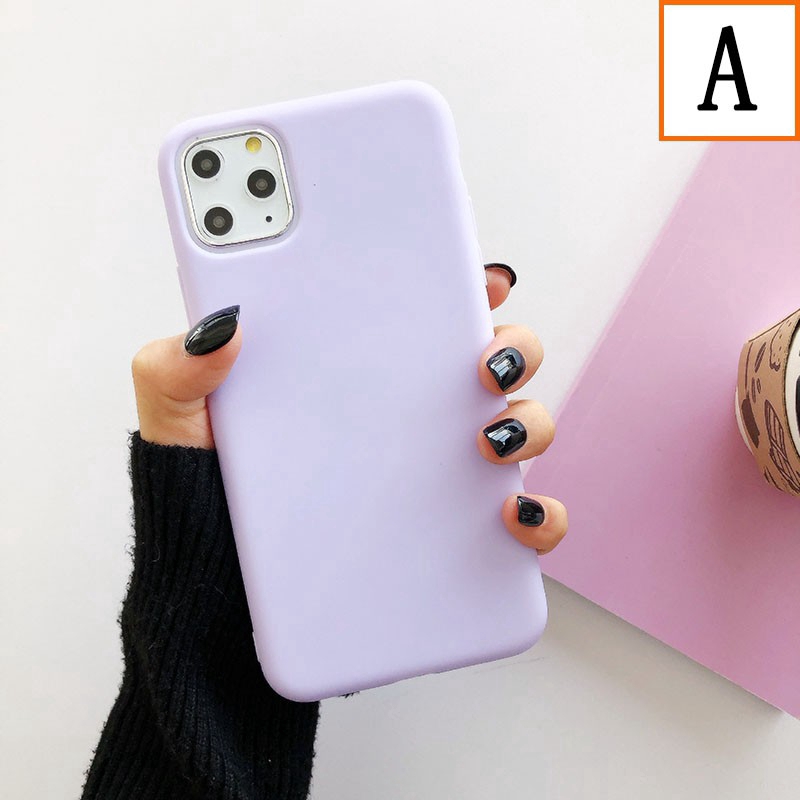 Ốp lưng iphone Candy colors iphone 11 Pro Max case iphone6/6s 7plus 8plus TPU case iphone X XR xsmax soft case SE2 7+/8+ cover