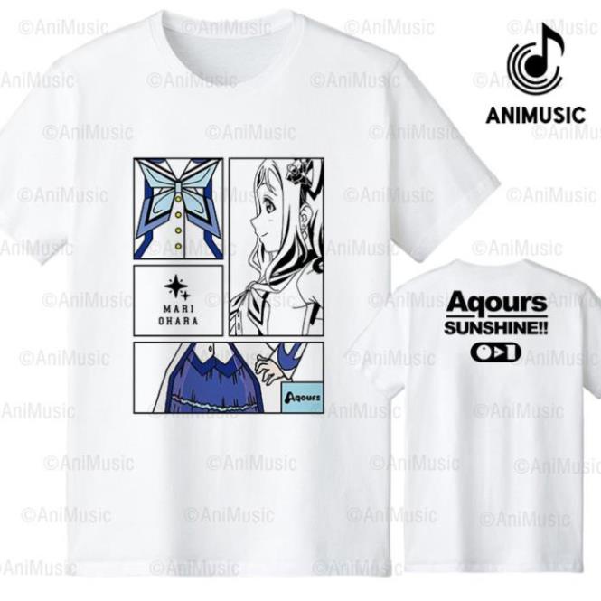 NEW Áo thun Love Live Sunshine Aqours Mari ngắn tay