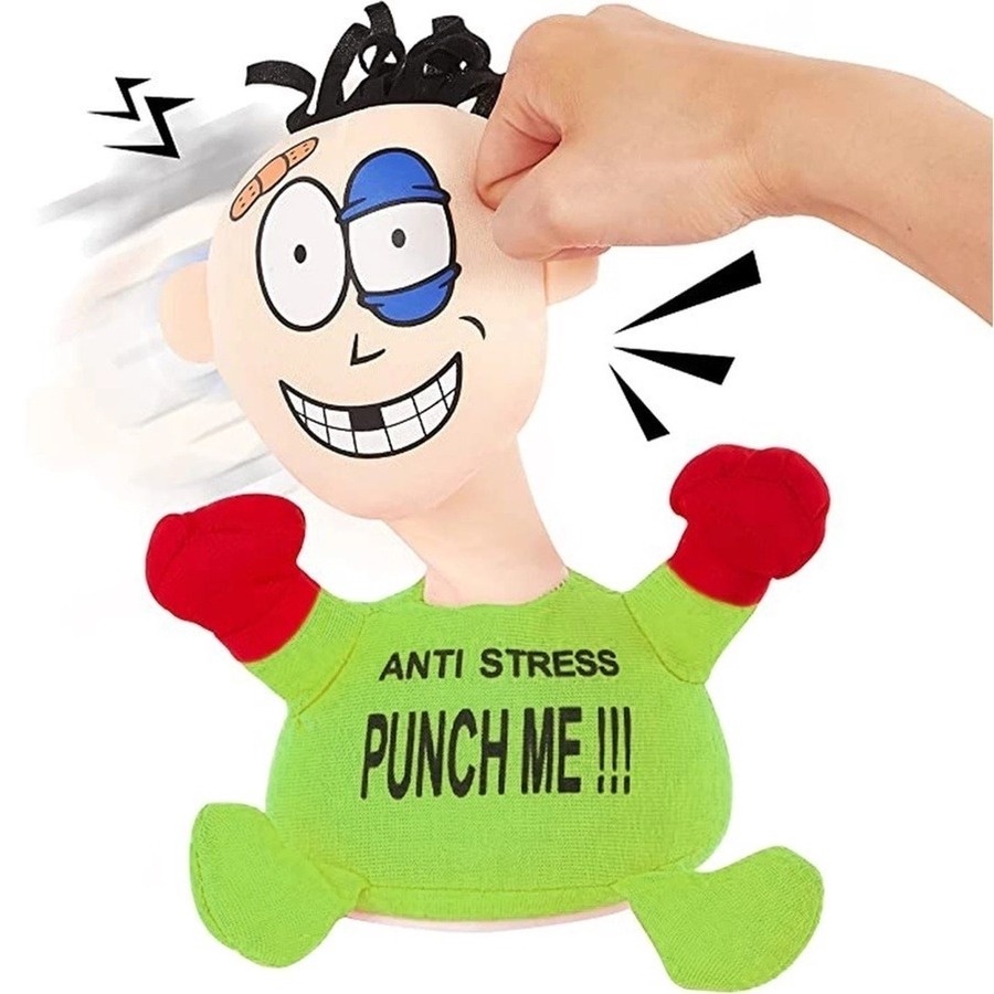 (HOT) Đồ chơi đấm bốc xả stress giảm căng thẳng Punch Me có tiếng kêu và miếng hút để cố định 23cm NEOCI