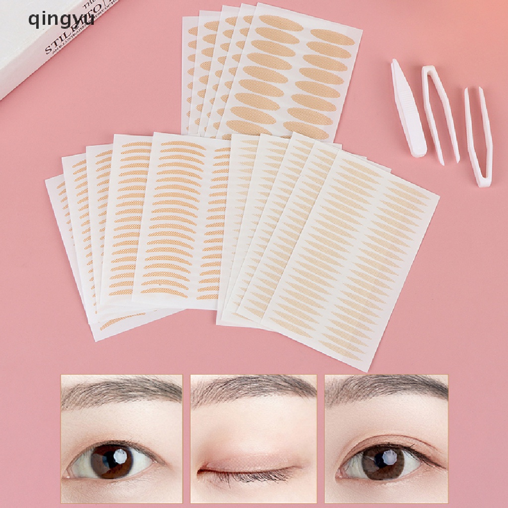 Bộ 200 Miếng Dán Kích Mí Bằng Ren Lưới Vô Hình