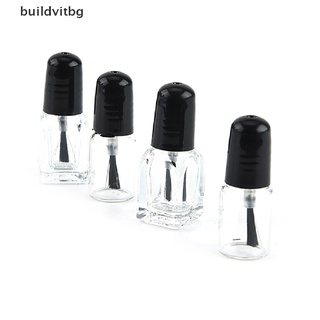 Lọ thủy tinh rỗng trong suốt có nắp đen dung tích 2ml / 3ml đựng sơn móng tay