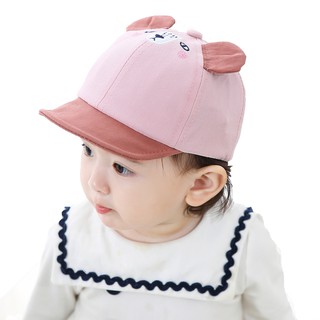 Mũ trẻ em TrueKids, nón mềm cho bé trai và bé gái phối tai gấu dễ thương