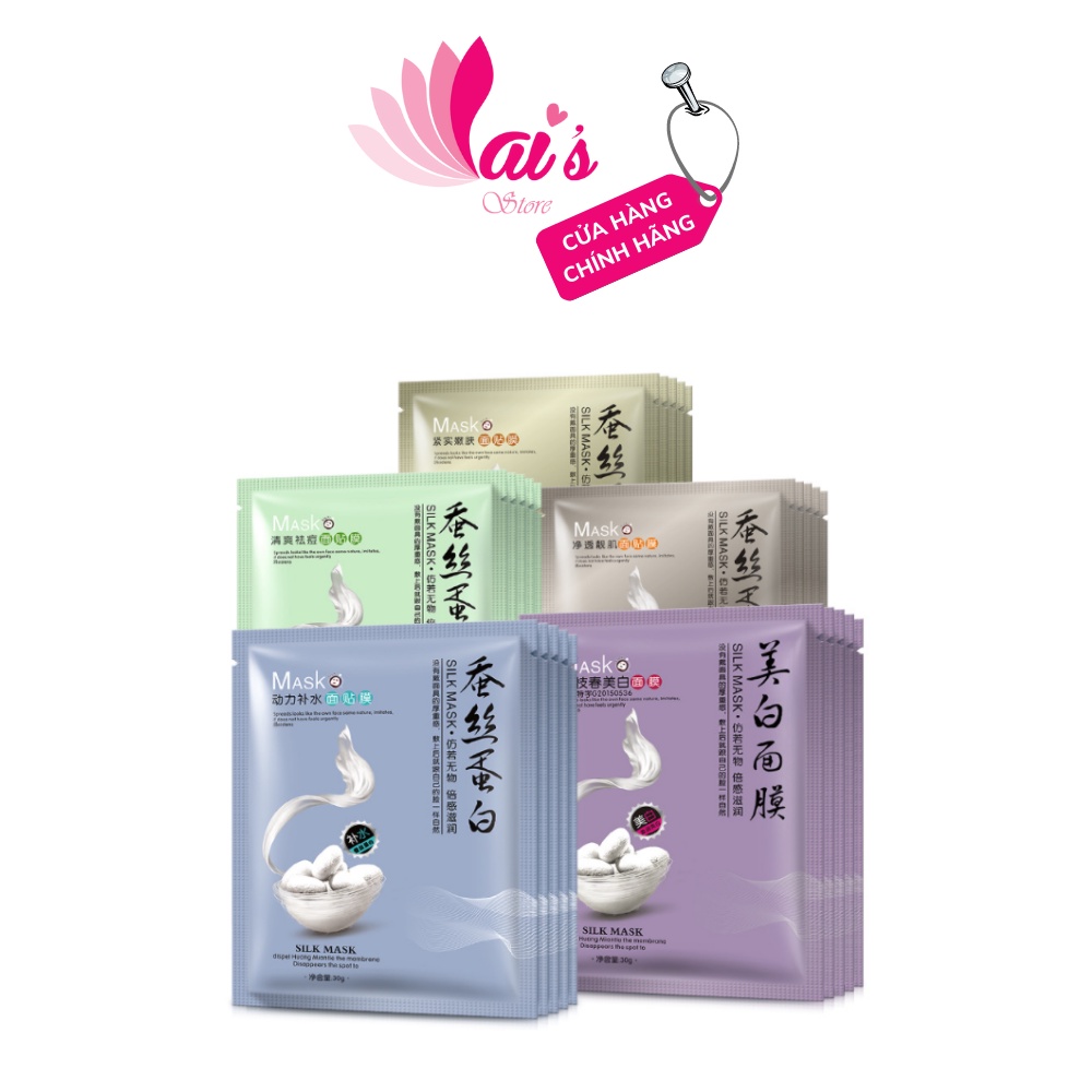 Mặt Nạ Tơ Tằm Thải Độc, Trắng Da, Mờ Thâm Mụn ONE SPRING Cấp Ẩm Da Khô Mask Nôi Địa Trung Chính Hãng