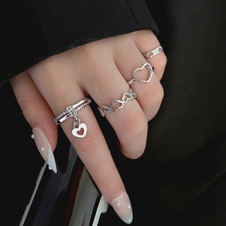 Set 4 Nhẫn Bạc Thời Trang Dành Cho Nữ