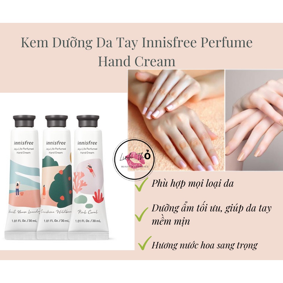 Kem dưỡng da tay Innisfree Jeju Life Perfumed Hand Cream 30ml