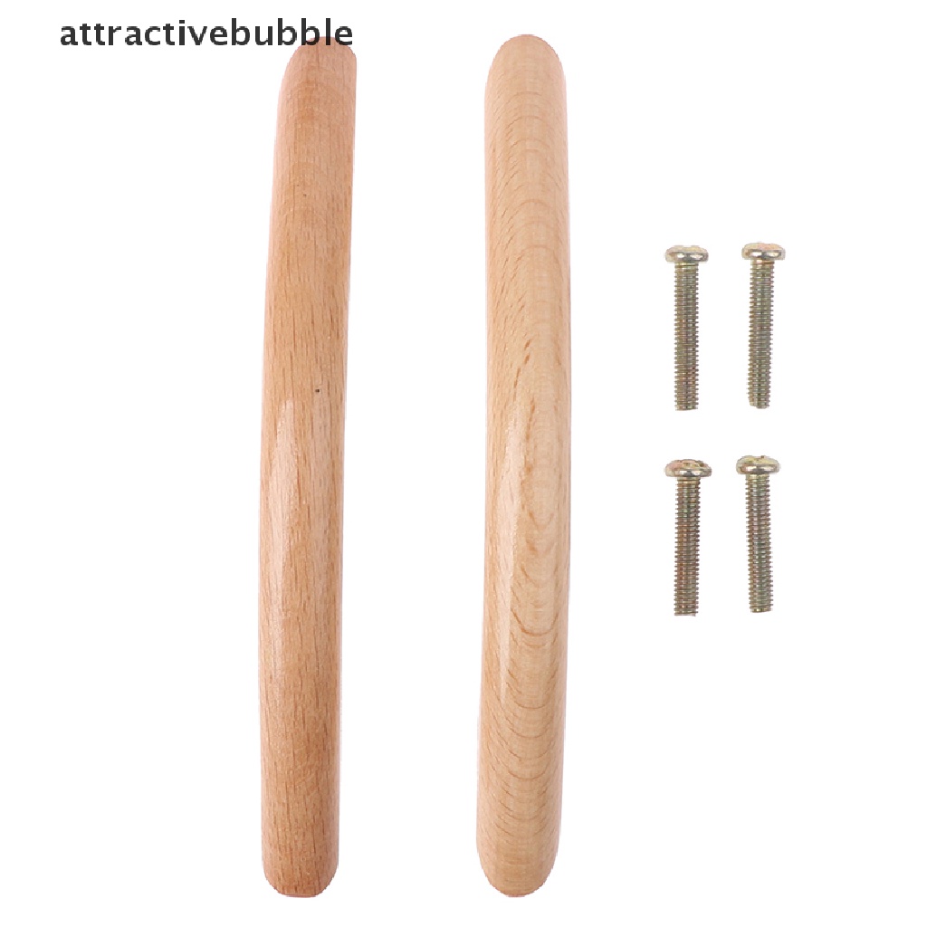 Set 2 tay nắm cửa tủ bằng gỗ tiện dụng chất lượng cao