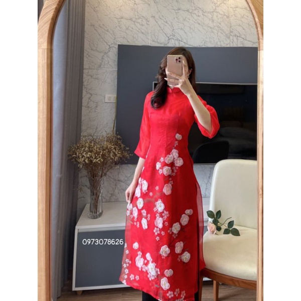 🥰 Áo dài ogana cao cấp lụa thêu sang chảnh hịn xịn hàng thiết kế chuẩn cao cấp hàng  đẹp giá rẻ | BigBuy360 - bigbuy360.vn