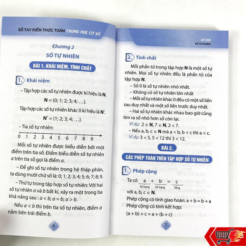 Sách - Sổ tay kiến thức THCS ( Combo 2 quyển, lẻ tùy chọn) Toán, Tiếng Anh