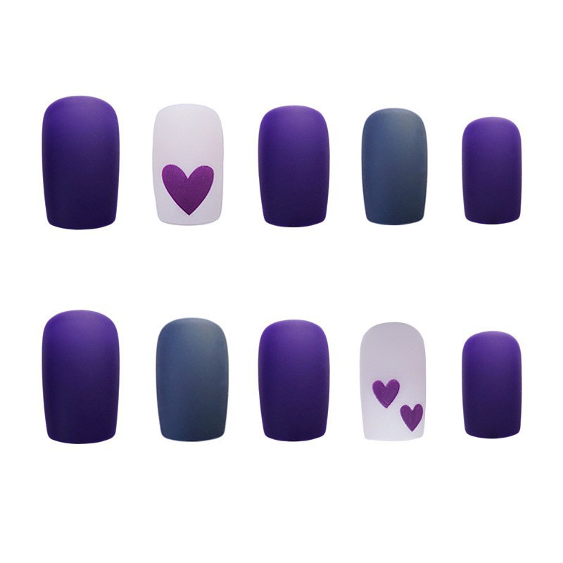 Set 24 móng tay giả, nail giả trang trí trẻ trung sành điệu AF