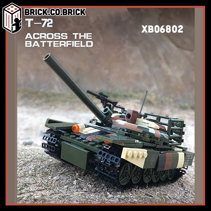 Đồ Chơi Military Moc Army Xếp Hình Xe Tăng Chiến Đấu Quân Sự T72 XB06802