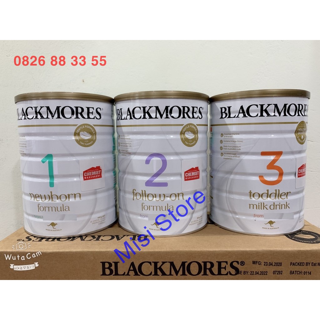 (date 2022) Sữa blackmore 900gr đủ số: 1,2,3 95