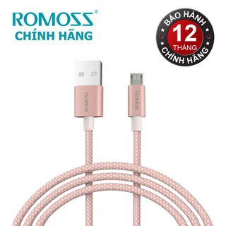 Cáp sạc nhanh Micro USB bọc Nylon Romoss - Hãng phân phối chính thức