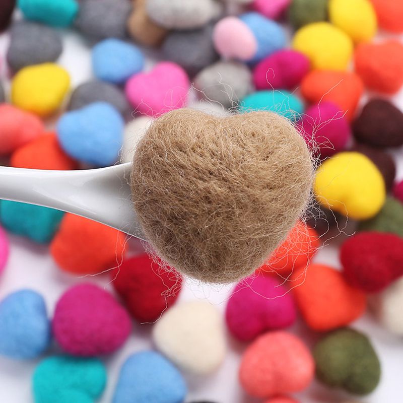 Đồ chơi trẻ em May Vá Thủ Công Hình Trái Tim Bằng Vải Nỉ Cho Bé