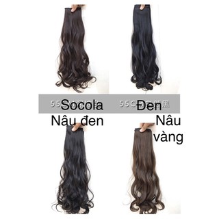 Tóc kẹp tóc giả uốn xoăn 3 phím