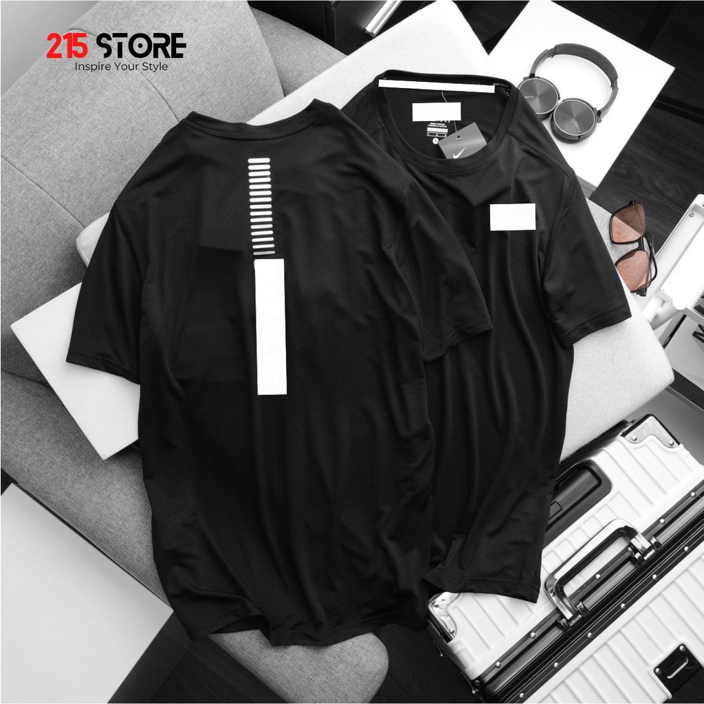 Áo Thun Thể Thao Nam, Áo Phông Tập Gym 215STORE, Vải Thun Mát Nhẹ