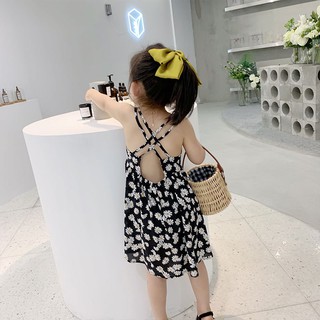 Đầm cúc họa mi cho bé gái