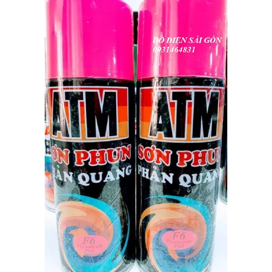 Sơn Xịt Phản Quang Màu Hồng ATM F6 Chính Hãng