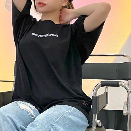 Áo thun now sài gòn SIGNATURE DROP SHOULDER TEE Full tag Nam nữ Kun Shop