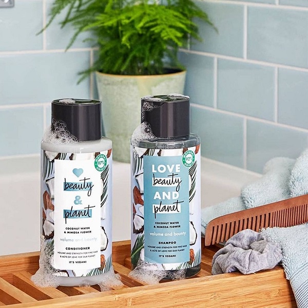 Bộ Dầu Gội & Dầu Xả Love Beauty And Planet Volume and Bounty Dưỡng Tóc Bồng Bềnh 400ml/chai.