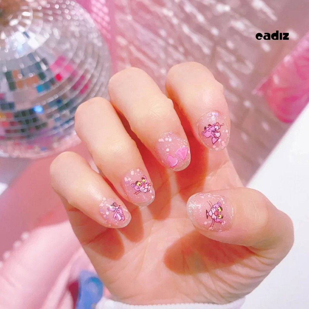 [Hàng mới về] Tấm Nhãn Dán Tự Dính Họa Tiết Động Vật 3d Trang Trí Móng Cho Nữ