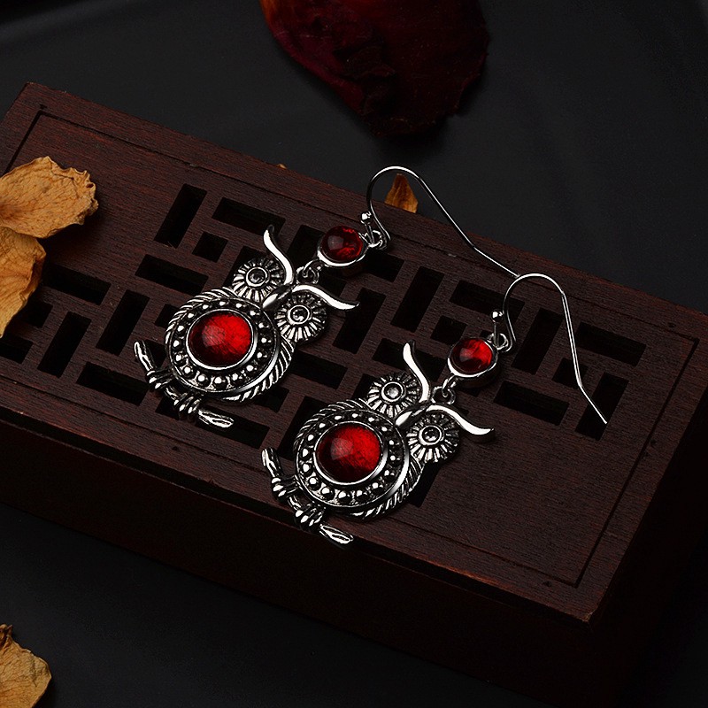 Khuyên Tai Nữ Trang Tạo Hình Chim Cú