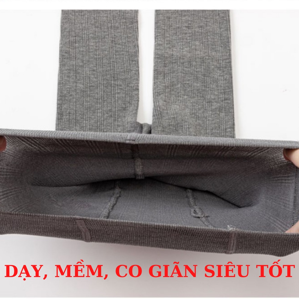 Quần Legging Cho Bé gái len tăm dày đẹp, siêu Co giãn, 10-38kg thiết kế xoắn gấu điệu đà, shop MAMIKIDS