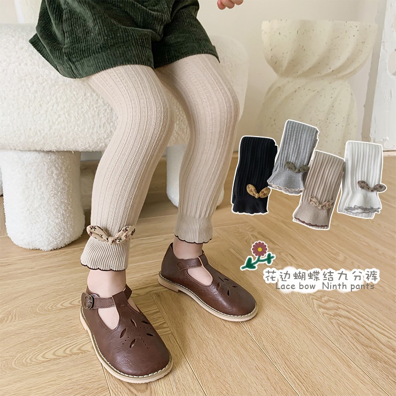 Quần legging len tăm cho bé gái, quần tất len tăm không bàn cho bé