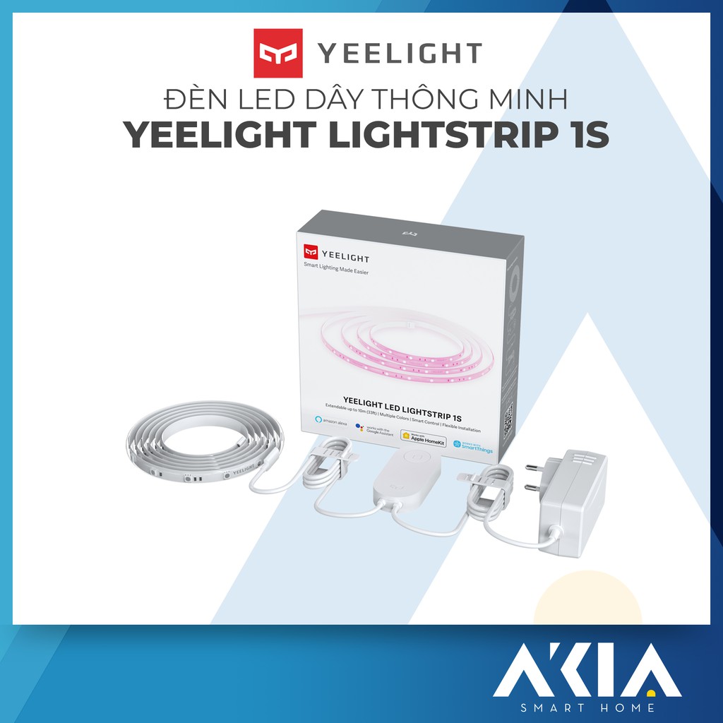 Đèn Led Dây Yeelight Lightstrip 1S 2020 Dây Đèn LED Thông Minh Cảm Biến Nhạc, 16 triệu màu, kết nối App điều khiển từ xa