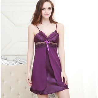 Đầm ngủ hai dây sexy áo hở lưng bộ pijama nữ bra cotton đồ bộ thể thao quần lót lót nữ áo lót không áo ngực su dây trong