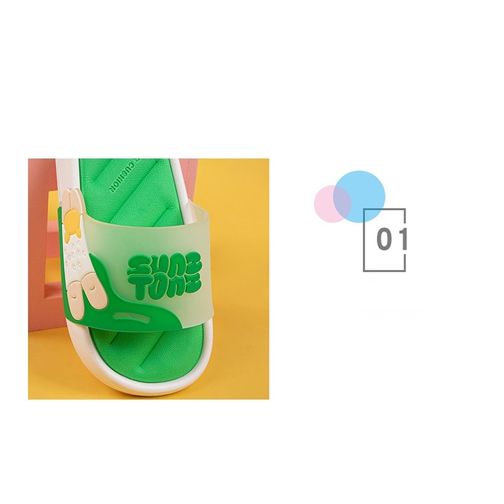 Dép Quai Ngang Trong Suốt In Chữ Thời Trang Mùa Hè Cho Cặp Đôi