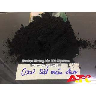 Bột màu oxit sắt màu đen ( túi 1kg)