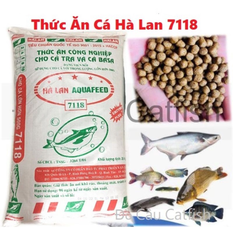 cám Hà lan 7118 (18% độ đạm) chuyên tra và cá basa xay nhuyễn hoặc nguyên viên nt cho shop