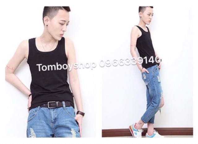 ÁO NỊT NGỰC TOMBOY - ba lỗ dài