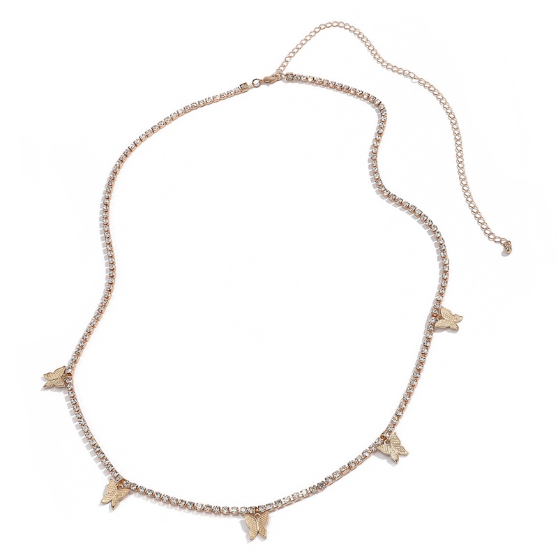 R Dây Xích Thắt Lưng Một Lớp Đính Bướm Lủng Lẳng Lấp Lánh Cho Câu Lạc Bộ Đêm Trang Sức