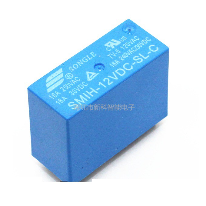 Rơ le 16A 12VDC Loại 6 Chân Chính Hãng Songle