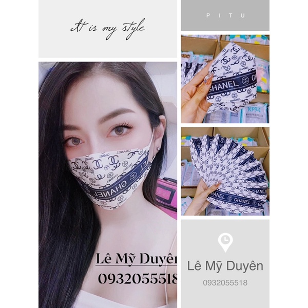 Khẩu Trang KF94 Hoạ Tiết Thương Hiệu Hàng Nhập Cao Cấp