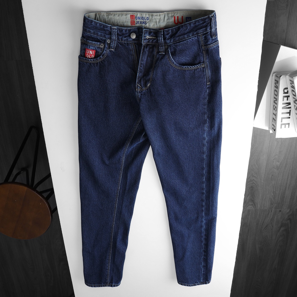 Quần Jeans Nam Form Suông Vải Cổ Điển , Quần Bò Nam Dáy Dài Ống Rộng Bigsize - 3bros Quần Áo Xuất Khẩu