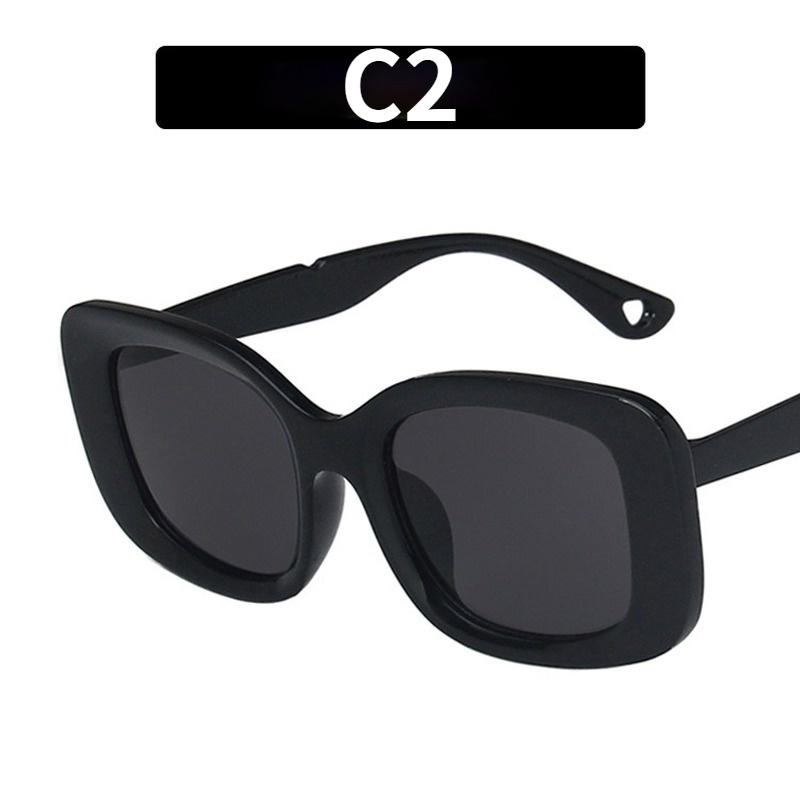 Kính Mát Gọng Vuông Cỡ Lớn Phong Cách Âu Mỹ Thời Trang