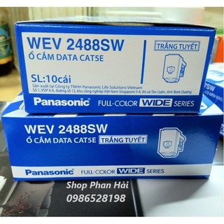 Ổ cắm data CAT5 - Hạt mạng PANASONIC WEV2488SW