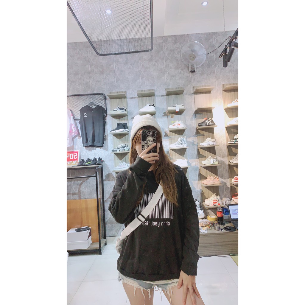 Áo SWEATER nỉ bông unisex Mã Vạch Daski , Áo nỉ dài tay phong Ulzzang