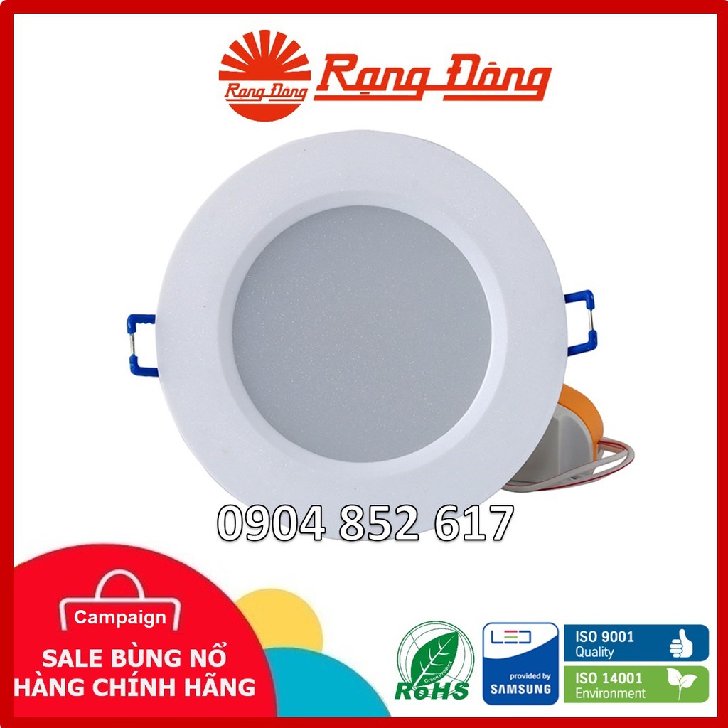 ?Chính Hãng? Đèn Led Âm Trần Rạng Đông 3W, 5W, 7W, 9W, 12W 1 Màu, Đôi 3 Màu Chipled Samsung