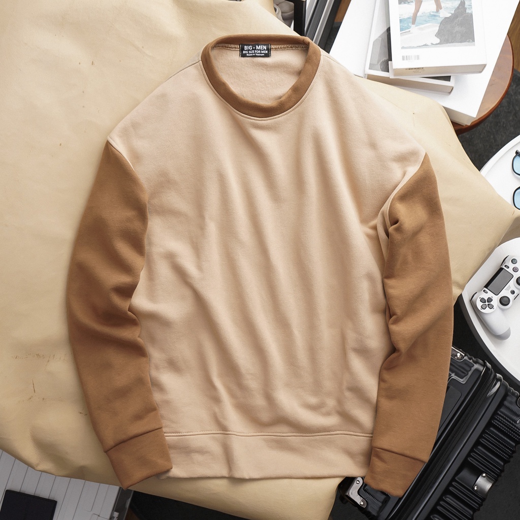 Bigsize - Áo sweater big size 85-130kg màu trơn thời trang
