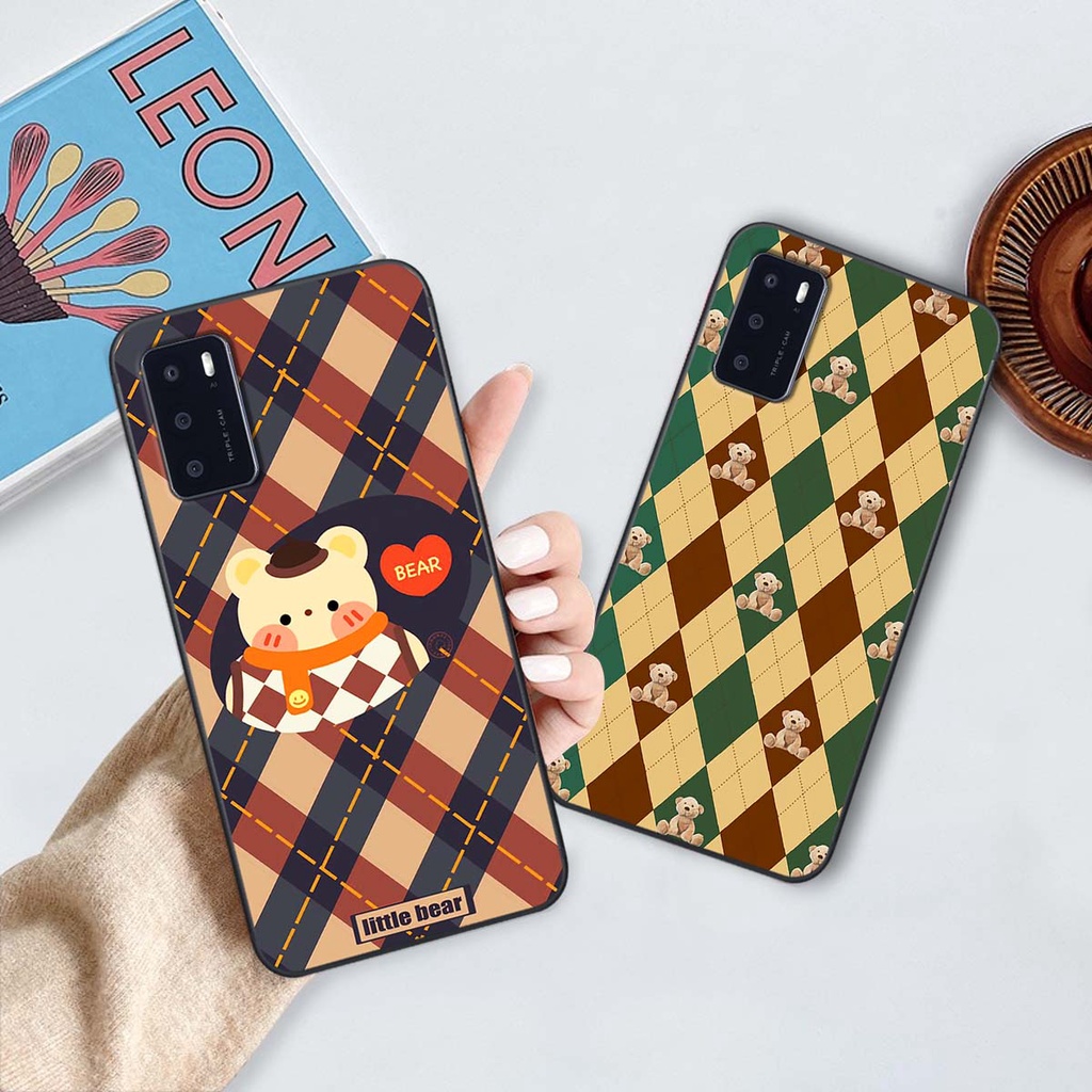 Ốp Oppo A16 họa tiết hoa, gấu thời trang, ốp dẻo bền đẹp