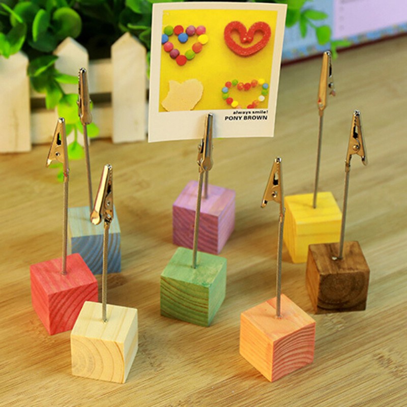 Kẹp gỗ giữ giấy ghi chú sử dụng tiện lợi
